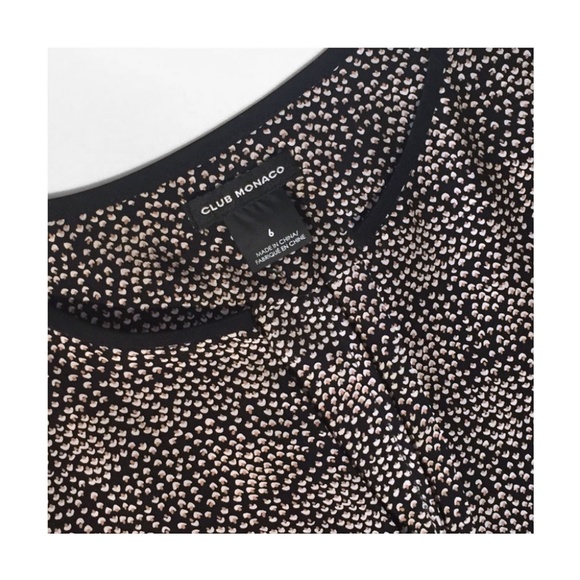 Club Monaco Silk Patterned Dress with Pockets - Picture 4 of 4